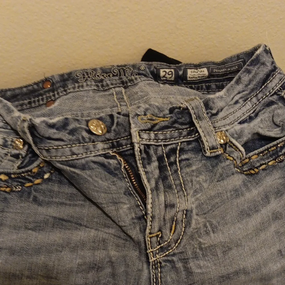 Women's Embellished Miss Me Blue Jeans - Picture 2 of 4